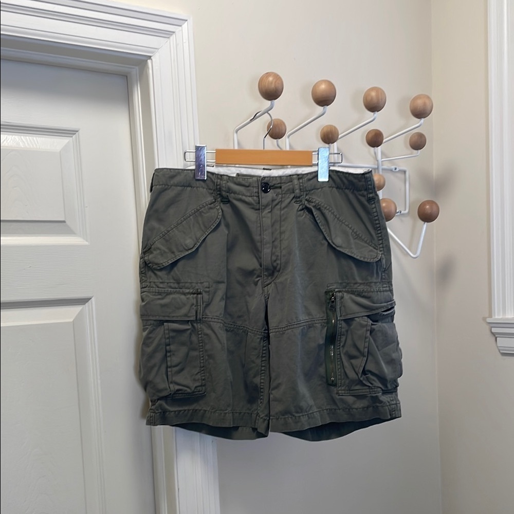 Ralph Lauren Cargo Shorts Classic Fit Style Green 32